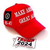 Patriot Red Hat with Decals