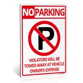 Anley Weatherproof Aluminum Warning Sign - 14x10 Inches