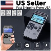 SoundWave Pro 64GB Voice Recorder with LCD Display and MP3 Playback