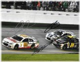 NASCAR Legends Triple Autographed 8x10 Photo with Certificate of Authenticity