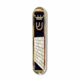 Golden Jerusalem Car Mezuzah