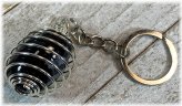 Snowflake Obsidian Balance Keychain