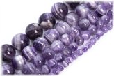 Amethyst Round Beads Set