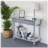 Mirrored Shelf Table for Hallway, Entryway or Living Room