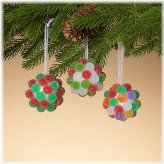 Festive Candy Drop Ornament Set