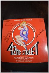 Broadway Legends Autographed Record Album