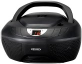 Jensen LED Boombox with AM/FM Radio and CD Player - Black (CD-475)