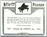 Vintage Print Ad for 1925 Artist Steiff Grand Piano