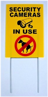 Paws-Free Zone Sign