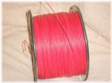 Red Cloth-Covered Solid Core Wire