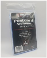 Archival Postcard Protection Set - 100 Sleeves, No PVC, 2 Mil Thickness