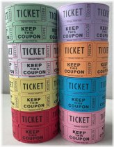 Double Stub Raffle Tickets - USA Made