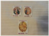 St. Lucia Christmas 1977 Pictorial Stamp Trio