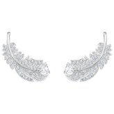 Feathered Crystal Stud Earrings