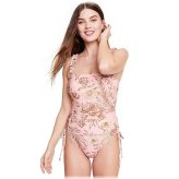 Floral Flutter Sleeve One Piece Swimsuit