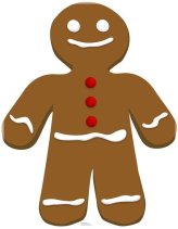 Gingerbread Man Life-Size Cardboard Stand-Up