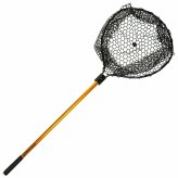 Safe-Lock Rubber Landing Net with Collapsible Design and No-Snag Handle