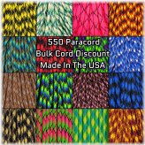 Coastal Rainbow Cord - 100 Feet of USA-Made Multicolor Paracord