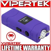 Purple Flash Rechargeable Stun Gun with LED Light