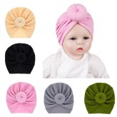 Soft Knot Head Wraps for Newborn Girls