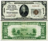 Golden Gate City $20 1929 National Bank Note