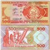 Vanuatu 500 Vatu Banknote - UNC Condition with CC-Prefix (2010)