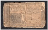 New Jersey Three Shillings Colonial Note (December 31, 1763)