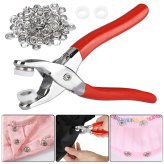 Prong Pliers Ring Press Studs Snap Popper Fasteners Sewing DIY Tool Kit