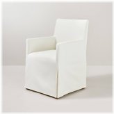 Cream Canvas Dining Chair