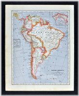 South American Map Collection by Mathews Northrup (1896)