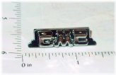Chrome GMC Truck Logo Toy Part