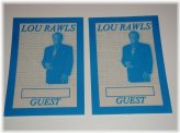 Sweet Soul Serenade: Lou Rawls Backstage Passes