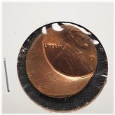 Off-Center Bowl Shaped Lincoln Cent