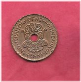 Antique Bronze New Guinea Penny