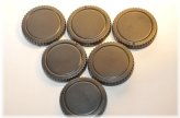 Camera Body Dust Cap Set for Canon EOS Models