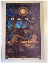 Enchanting Egypt: Vibrant 7x10 Fine Art Litho Print by Maxfield Parrish