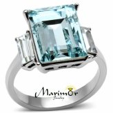 Sea Blue Crystal Radiance Ring