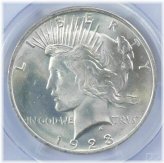 Radiant Peace Silver Dollar - Brilliant Uncirculated (1923)