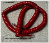 Retro Cherry Red Coiled Phone Cord