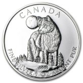 Canadian Wildlife Silver Coin - 2011 Wolf Design