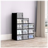 Stackable Shoe Storage Solution - 12 Pack