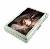 Artistic Angel Cigarette Case with Built-in Lighter