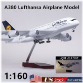 Lufthansa A380 Resin Model with LED Voice Light Collection