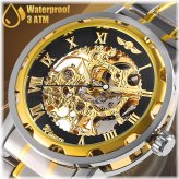 Elegant Steel Automatic Wristwatch