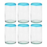 Aqua Rim Hiball Glass Set