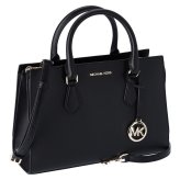 Elegant Noir Triple Compartment Satchel