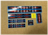 Blue Decal Set for Schwinn Predator BMX P2200 Bike