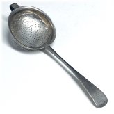 Mystery Monogrammed Silver Tea Strainer