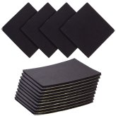 Neoprene Foam Sheets - 10 Pack, Black, 1/4 Inch Thickness, 6x6 Inches