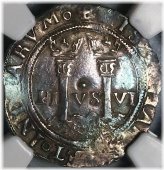 Silver 1 Real Coin from Colonial Mexico